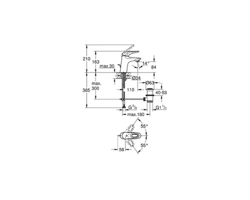 Змішувач Grohe Eurostyle (33558003)