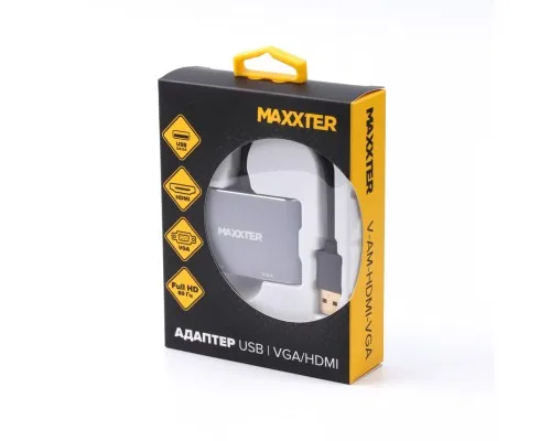 Переходник Maxxter USB to HDMI/VGA (V-AM-HDMI-VGA)