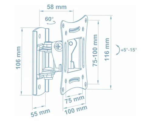 Кронштейн Walfix R-243B