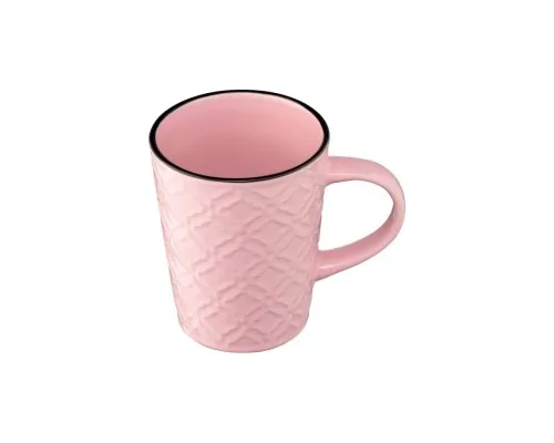 Чашка Ardesto Relief 320 мл Pink (AR3474P)