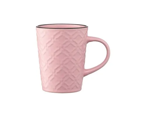 Чашка Ardesto Relief 320 мл Pink (AR3474P)