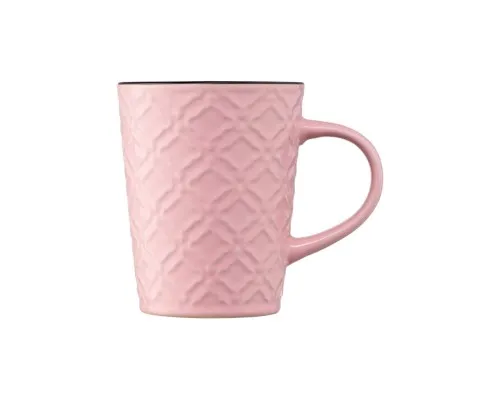 Чашка Ardesto Relief 320 мл Pink (AR3474P)