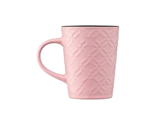 Чашка Ardesto Relief 320 мл Pink (AR3474P)