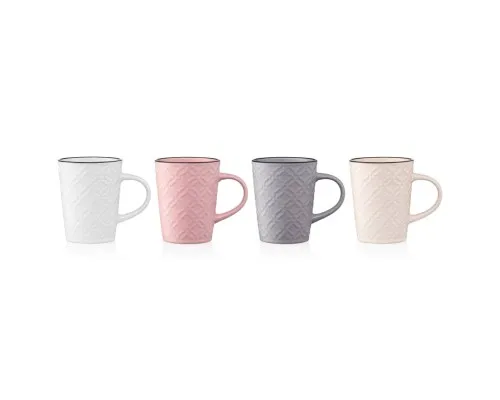 Чашка Ardesto Relief 320 мл Pink (AR3474P)