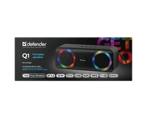 Акустическая система Defender Q1 10Вт Black (65301)