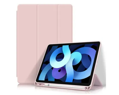 Чехол для планшета BeCover Tri Fold Soft TPU mount Apple Pencil Apple iPad 10.9 2022 Pink (708462)
