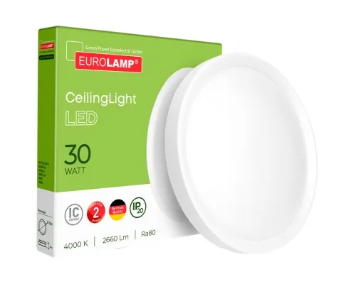 Світильник Eurolamp Easy click 30W 4000K (LED-NLR-30/40(GM))