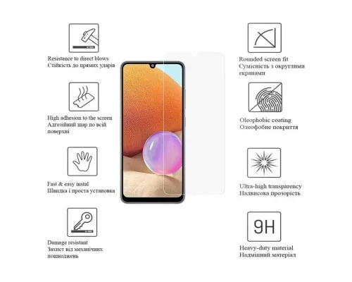 Скло захисне Drobak Xiaomi Redmi 12C (717178) (717178)