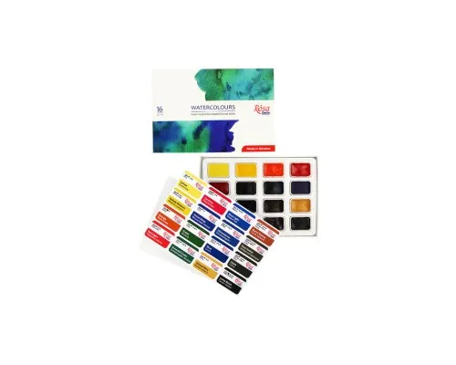 Акварельні фарби Rosa Studio 16 кольорів (4823098518044)