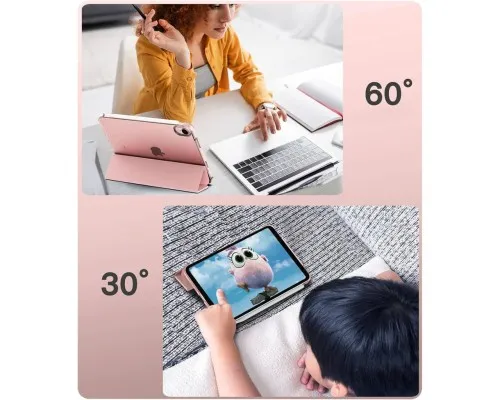Чохол до планшета BeCover Tri Fold Hard Apple iPad Mini 7 2024 Rose Gold (712456)