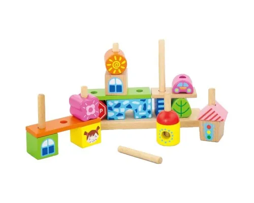 Развивающая игрушка Viga Toys Кубики Город (50043)