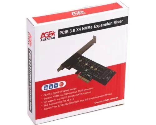 Контролер PCIe to M.2 NVMe AgeStar (AS-MC01)