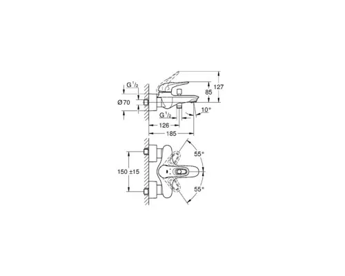 Смеситель Grohe Eurostyle (33591003)