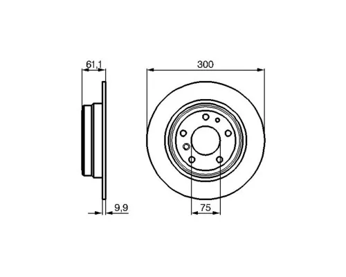 Гальмівний диск Bosch 0 986 478 321
