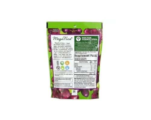 Минералы MegaFood Успокаивающий Магний, вкус винограда, Relax + Calm Magnesium (MGF-10399)