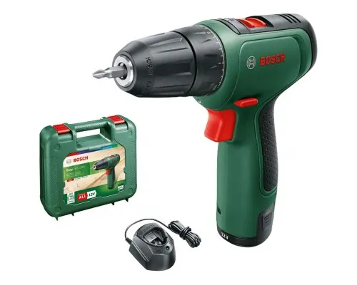 Шуруповерт Bosch EasyDrill 1200, 12В, 1х1.5Ач, ЗУ, кейс (0.603.9D3.006)