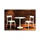 Кухонный стул PAPATYA hera-s сиденье беж, верх прозрачно-чистый (2239)