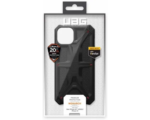 Чехол для мобильного телефона UAG Apple iPhone 14 Monarch, Kevlar Black (114032113940)