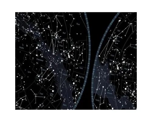 Скретч карта 1DEA.me Карта зоряного неба Star map of the sky (13033)