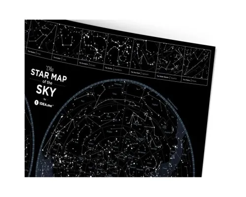 Скретч карта 1DEA.me Карта звездного неба Star map of the sky (13033)