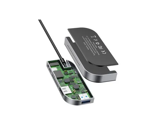 Концентратор Baseus USB3.1 Type-C to HDMI/USB 3.0x3/TF,SD/Type C PD/3.5mm (CAHUB-WJ0G)