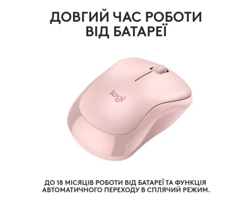 Мишка Logitech M240 Silent Bluetooth Rose (910-007121)