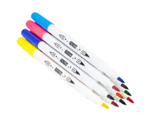 Фломастери Maxi пензлики BRUSH-TIPPED + лайнери 2в1, 12 кольорів, лінія 0,4-6 мм (MX15239)