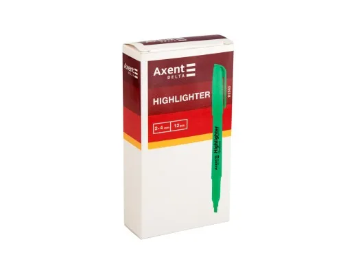 Маркер Axent Highlighter 2-4 мм клиновидный зеленый (D2503-04)