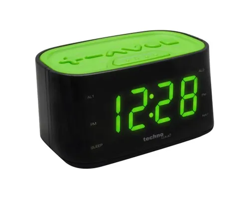 Настільний годинник Technoline WT465 з радіо Black/Green (WT465 grun) (DAS301825)