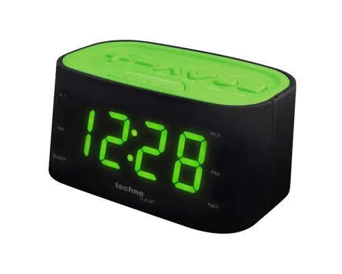Настольные часы Technoline WT465 з радіо Black/Green (WT465 grun) (DAS301825)