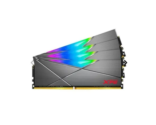 Модуль пам'яті для комп'ютера DDR4 64GB (4x16GB) 3600 MHz XPG Spectrix D50 RGB Tungsten ADATA (AX4U360016G18I-QCTG50)