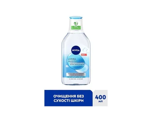 Міцелярна вода Nivea Hydra Skin Effect з Гіалуроновою кислотою 400 мл (4005900940315)