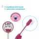 Дитяча зубна щітка Chicco на присосці, 3-6 років рожева (8058664174720) (12083.00)