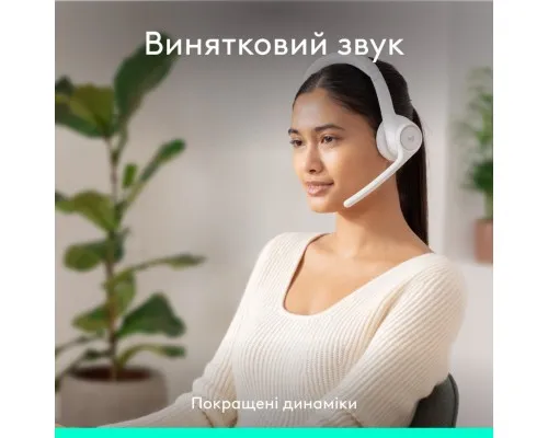 Навушники Logitech Zone 300 Bluetooth Off-White (981-001417)