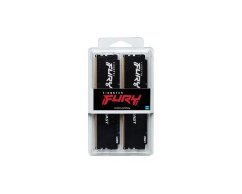 Модуль пам'яті для комп'ютера DDR5 32GB (2x16GB) 6000 MHz Beast Black XMP Kingston Fury (ex.HyperX) (KF560C30BBK2-32)