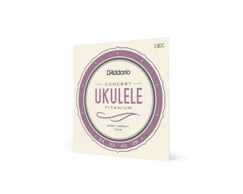 Струни для гітари D'Addario Titanium Ukulele Concert (EJ87C)