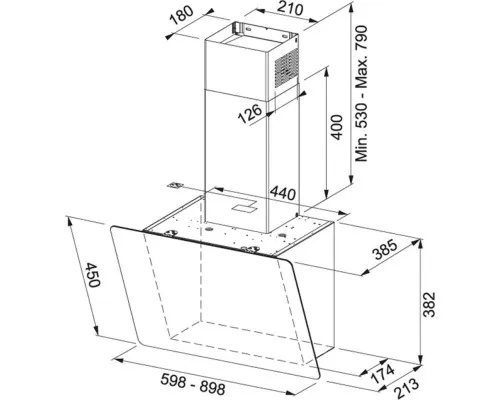 Вытяжка кухонная Franke FPJ 915 V BK/DG (330.0573.295)