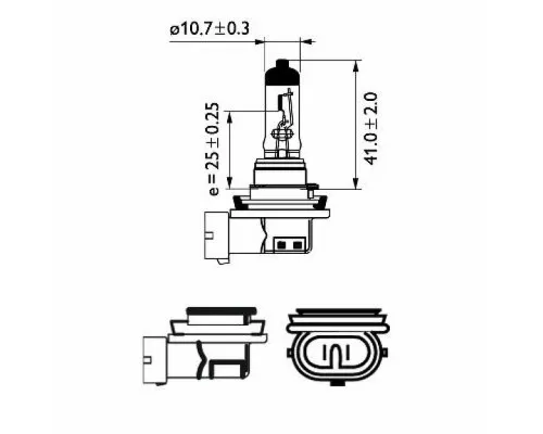 Автолампа Philips галогенова 35W (12360 B1)
