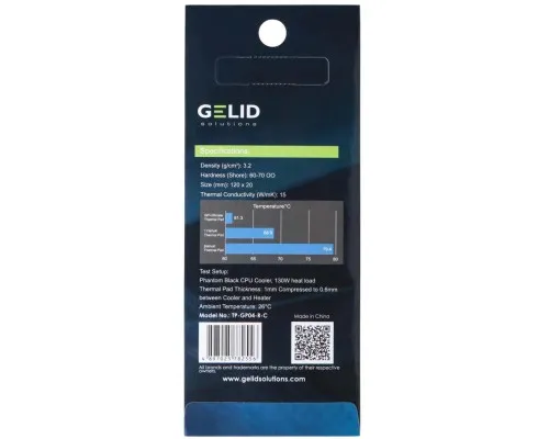 Термопрокладка Gelid Solutions GP-Ultimate Thermal Pad 120x20x0.5 mm (TP-GP04-R-A)