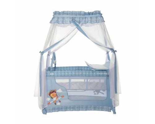 Детский манеж Lorelli MAGIC SLEEP blue advent