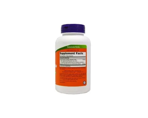 Травы Now Foods Гинкго Билоба, 120 мг, Ginkgo Biloba, Double Strength, 100 вегетариански (NF4683)