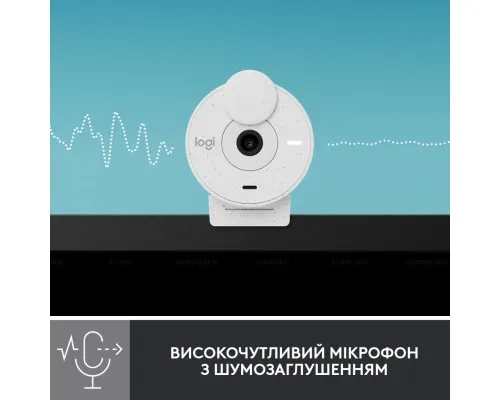 Веб-камера Logitech Brio 300 FHD White (960-001442)