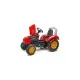 Веломобиль Falk трактор на педалях с прицепом Красный (2020AB)