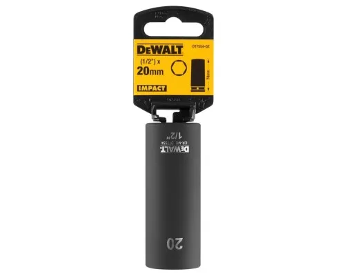 Головка торцева DeWALT IMPACT ударна довга, 1/2 х 20 мм (DT7554)