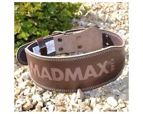 Атлетический пояс MadMax MFB-246 Full leather шкіряний Chocolate Brown L (MFB-246_L)