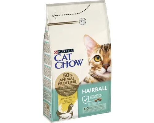 Сухий корм для кішок Purina Cat Chow Hairball з куркою 1.5 кг (5997204514486)