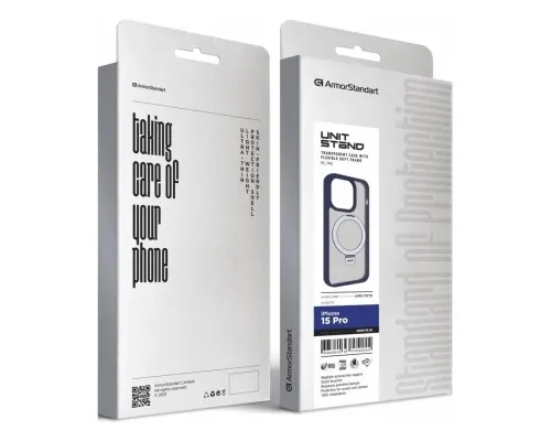Чохол до мобільного телефона Armorstandart Unit Stand Apple iPhone 15 Pro Dark Blue (ARM70578)