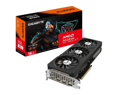 Видеокарта GIGABYTE Radeon RX 7600 XT 16Gb GAMING OC (GV-R76XTGAMING OC-16GD)