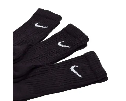Шкарпетки Nike U NK V CUSH CREW - 3PR VALUE SX4508-001 34-38 3 пари Чорні (685068091308)