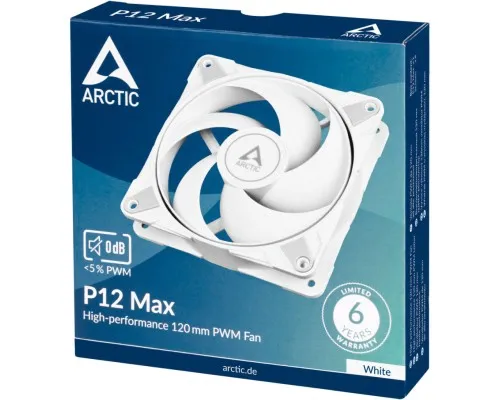 Кулер для корпуса Arctic P12 MAX 120MM White (ACFAN00293A)